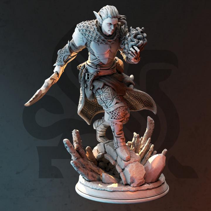 
Drow Arcane Trickster Miniature Dungeons and Dragons Mini RPG Tabletop Miniature DnD Painting Pathfinder 5e DnD Cordon Blades - DmS