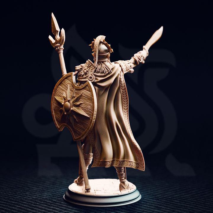 
Sun Elf Gladiator - Vilryn Kaedrys Dungeons and Dragons 28mm/32mm/38mm Mini RPG Tabletop Miniature DnD Painting Pathfinder 5e DnD - DmS
