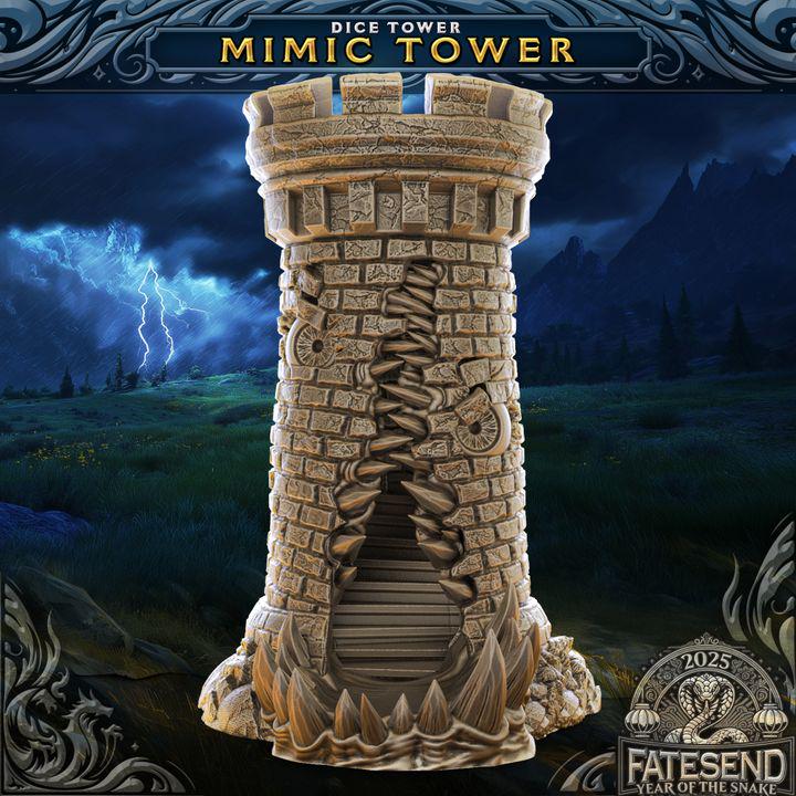 
Mimic Dice Tower – Support-Free Monster