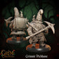 
Gnome with a Pickaxe Miniature for Dungeons and Dragons 28mm/32mm TTRPG Fantasy Dwarf Creature Grimnir Pickbane - GG