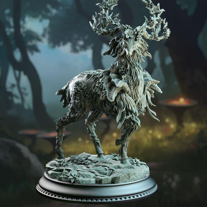 
Noble Forest Spirit Miniature Dungeons and Dragons Deer Beast Mini RPG Tabletop Miniature DnD Painting Pathfinder 5e DnD Gwynevel - DmS