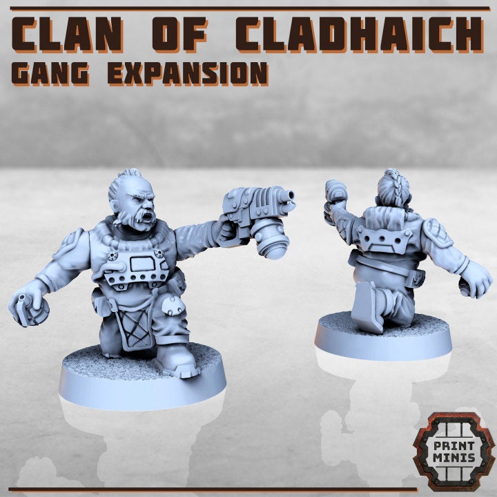 
8 Pc Mineral Gang SET 1 Scifi Resin