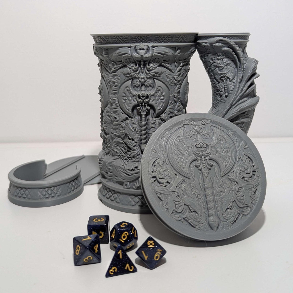 
Barbarian Tankard Dice Vault and Tower 3D