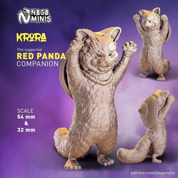 
Red Panda Companion DnD Dungeons and Dragons  28mm 32mm D&D Wargame Miniatures for Dioramas TTRPG Fantasy - Nm