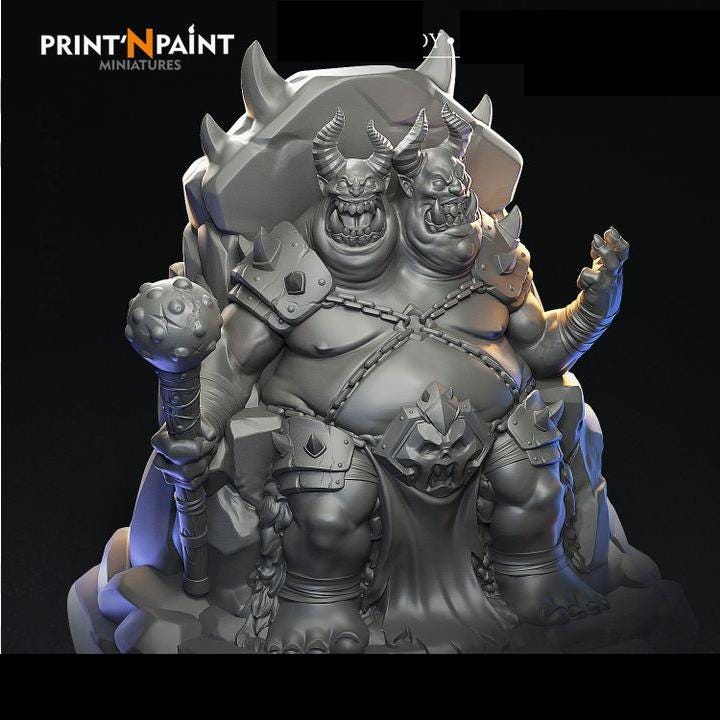 
Overlord Demon – Gray PLA – 28mm / 32mm / 35mm / 54mm –PnP – Dungeons and Dragons Mini RPG Tabletop Miniature DnD Painting Pathfinder 5e DnD