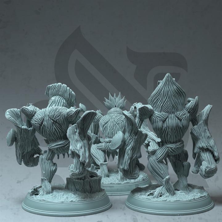 
3pc Treant Saplings DnD Dungeons and Dragons 28mm/32mm TTRPG Fantasy Forest Miniatures DnD 5e Pathfinder Treant Pathfinder