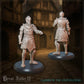 
3pc Grimwardens for Dungeons and Dragons 28mm/32mm TTRPG Townsfolk Guard Miniatures RPG Soldiers - GG
