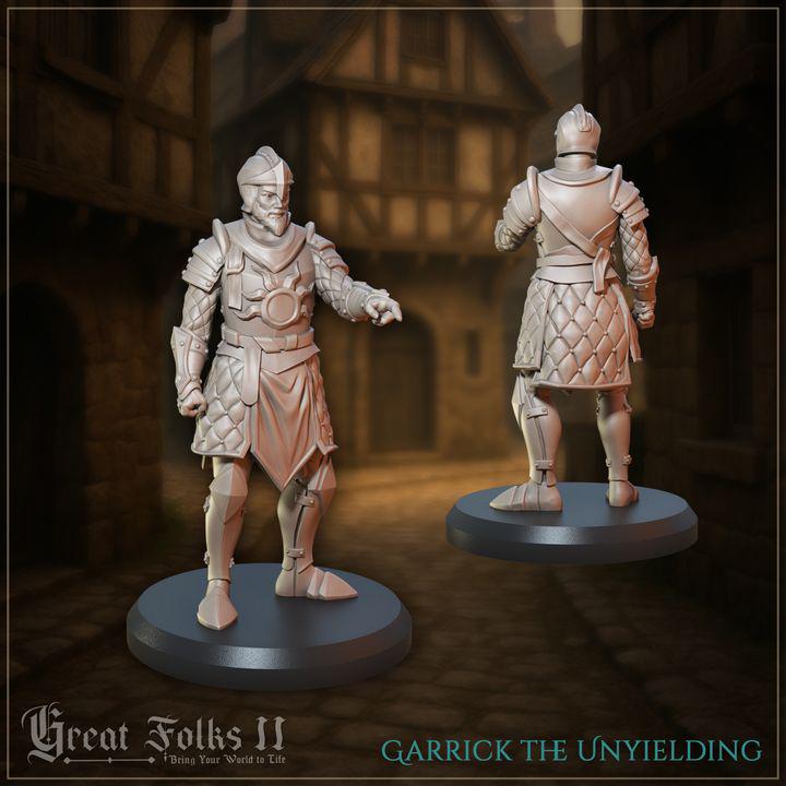 
3pc Grimwardens for Dungeons and Dragons 28mm/32mm TTRPG Townsfolk Guard Miniatures RPG Soldiers - GG