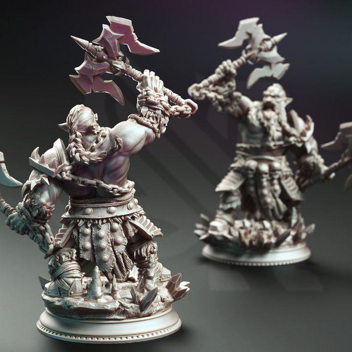 
Dark Dwarf Berserker Barbarian Miniature Dungeons and Dragons 28mm/32mm/38mm Mini RPG Tabletop Miniature Painting Pathfinder 5e DnD - DmS