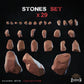 
29pc Stones - Basing Bits 28mm/32mm Fantasy Wargaming TTRPG Basing Materials Natural Geological Stones Scatter Terrain Mountain SceneryZbW