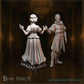
2pc Townsfolk Dancers The Enchanted Duo DnD Dungeons and Dragons TTRPG Wargame Miniatures 28mm/32mm Townsfolk NPCs  Medieval Villagers - GG