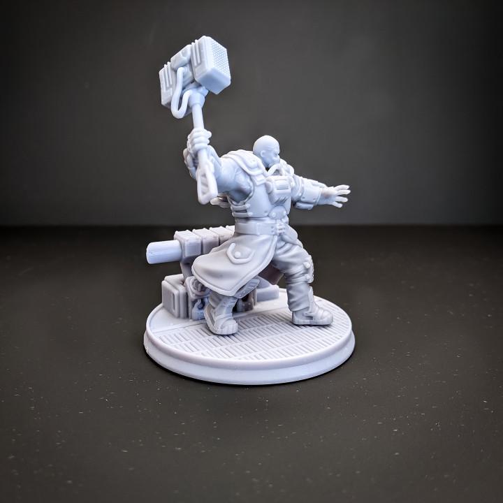 
Dima - Kovlova Military Leader (Iron Guard Collection) | 28mm/32mm TTRPG Sci-fi Dieselpunk Hero Army General Genetically Enhanced Soldier