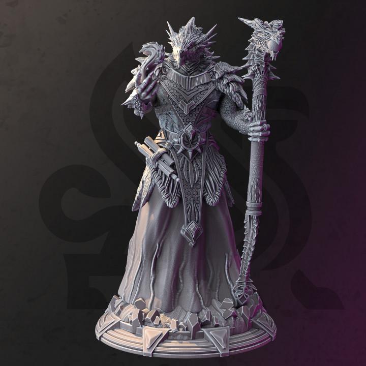
Dragonborn Wild Sorcerer  Dungeons and Dragons 28mm/32mm/38mm Mini RPG Tabletop Miniature DnD Painting Pathfinder 5e DnD  Artizak - DmS