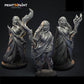 
3 Guildmage Elf Miniatures – Dungeons and Dragons Spellcaster NPC Set for DnD 5e High Fantasy Encounters, RPG Magic Users –PnP