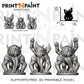 
3 Horror Spawns Miniature – Dungeons and Dragons DnD 5e Pathfinder RPG Tabletop Fantasy Figure –PnP