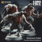 
3pc Eldritch Ravenous Crow Miniatures DnD Dungeons and Dragons 28mm/32mm Bird Figurine DnD Monsters Pathfinder TTRPG Fantasy Monsters Ravens