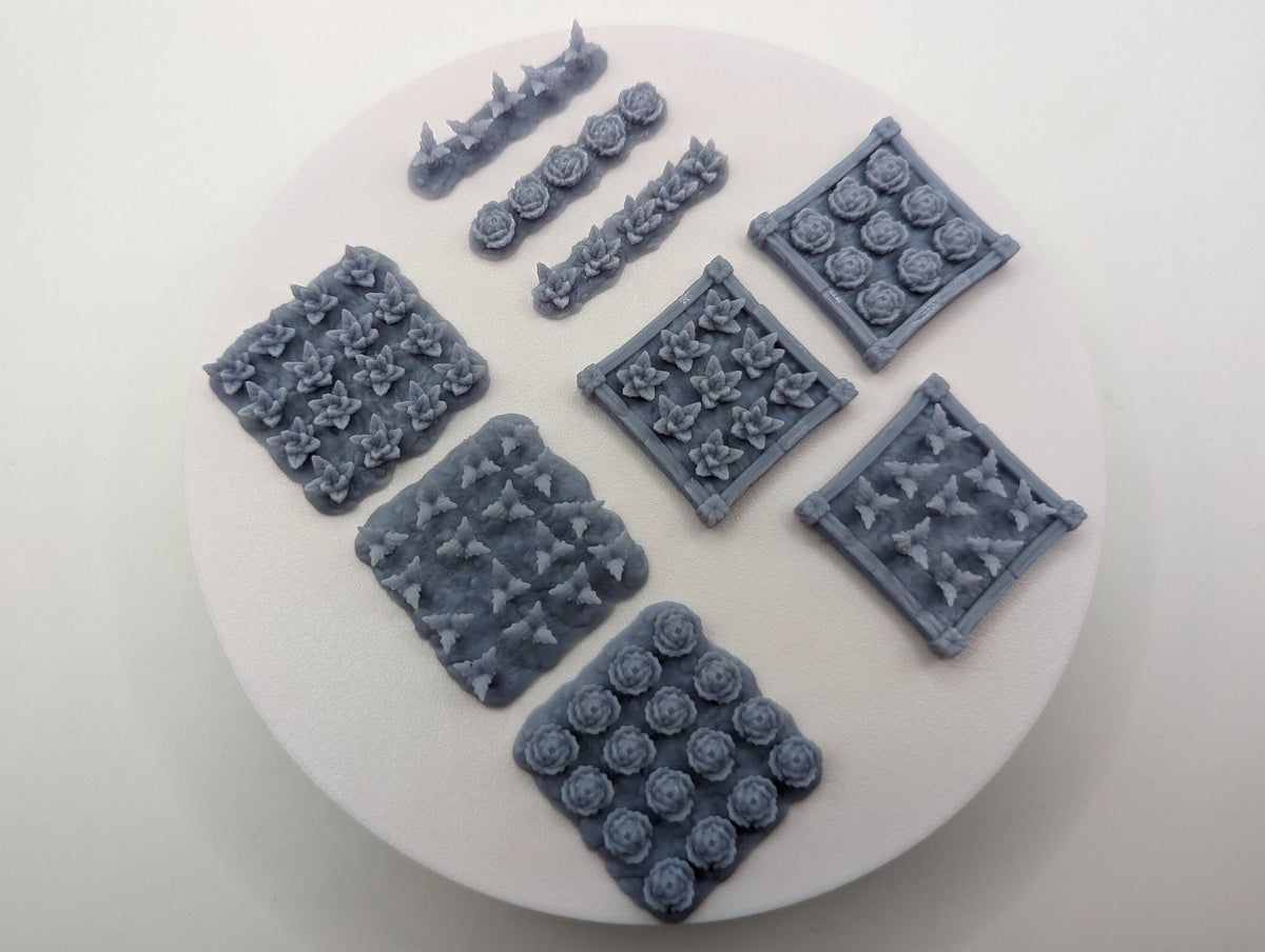 
Crop Miniatures DnD Dungeons and Dragons 28mm/32mm TTRPG Fantasy Wargame Scatter Farm miniatures Vegetable Patch Vegetable miniatures