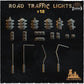 
18pc Road Traffic Lights (Basing Bits 2.0) 28mm/32mm Scale Basing Materials Dystopian Wargaming City Infrastructure Scenery ElementsZbW