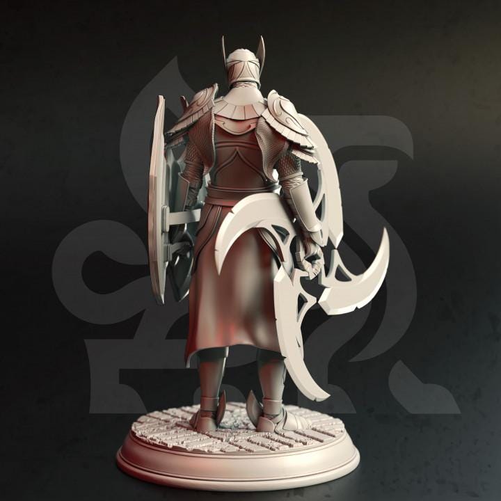 
High Elven Elite Guard Dungeons and Dragons 28mm/32mm/38mm Mini RPG Tabletop Miniature DnD Painting Pathfinder 5e DnD - DmS