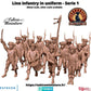 
14pc Infanterie in Uniform Walking Revolutionary War – 15mm 20mm 28mm 32mm 1 35 Scale – Historical Miniature Figure – Eskice Miniature