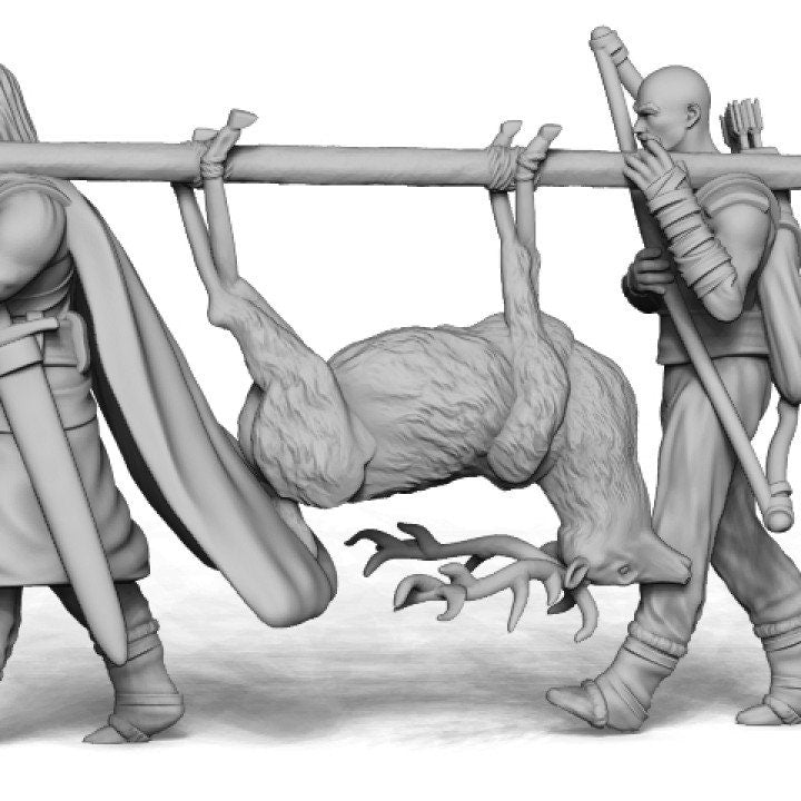 
8pc Tavern Miniatures for DnD Dungeons and Dragons TTRPG Hunter Miniatures Female figurines Wargaming Miniatures for Storytelling