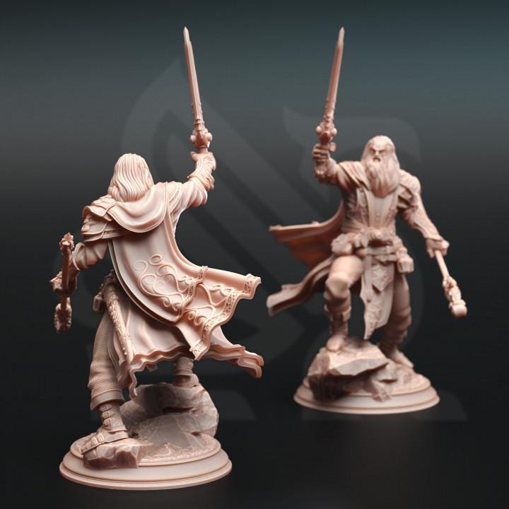 
Evocation Master Wizard - Artemis of Canos | 28mm/32mm/38mm TTRPG Mystical Wargaming Draksborne Professor Spellcaster NPC Fantasy Wizard