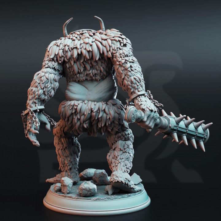 
3pc  Snow Trolls Tulva Drolls DnD Trolls Dungeons and Dragons 28mm/32mm TTRPG Fantasy Wargame Miniature DnD 5e Pathfinder Beasts