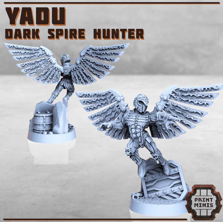 
Dark Spire Hunters DnD Omniversal Battlefield Miniatures 28mm/32mm Spire Angry Hunter Slaughters Spire Soldiers Boss Monsters RPG NPCs