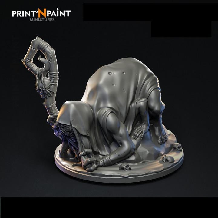 
Crawling Witch Miniature – Dungeons and Dragons Horror Creature for DnD 5e Dark Fantasy Encounters, RPG Villains & Tabletop Battles –PnP