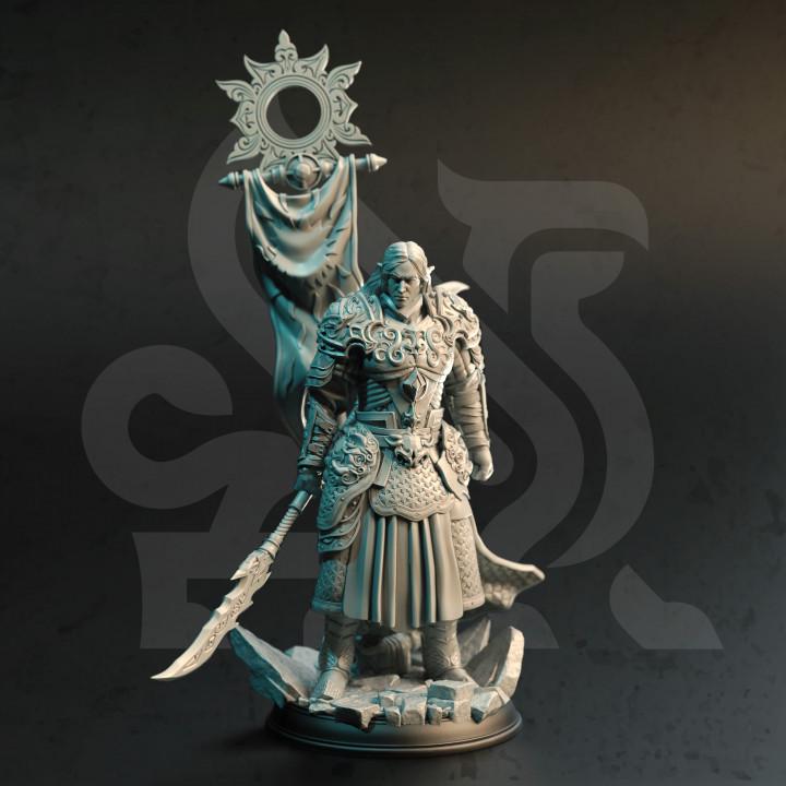 
Elven Eldritch Knight Miniature Fantasy Fighter Dungeons and Dragons Mini RPG Tabletop Miniature DnD Painting Pathfinder 5e DnD Rolen - DmS