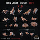 
19pc Hen and Cock Miniature Set for DnD Dungeons and Dragons 28mm/32mm Chicken Mini Scatter Terrain Basing Bits TTRPG Minis Farm Scatter ZbW