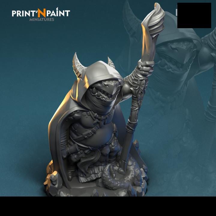 
Kobold Mage Miniature – Dungeons and Dragons DnD 5e Pathfinder RPG Tabletop Fantasy Figure –PnP