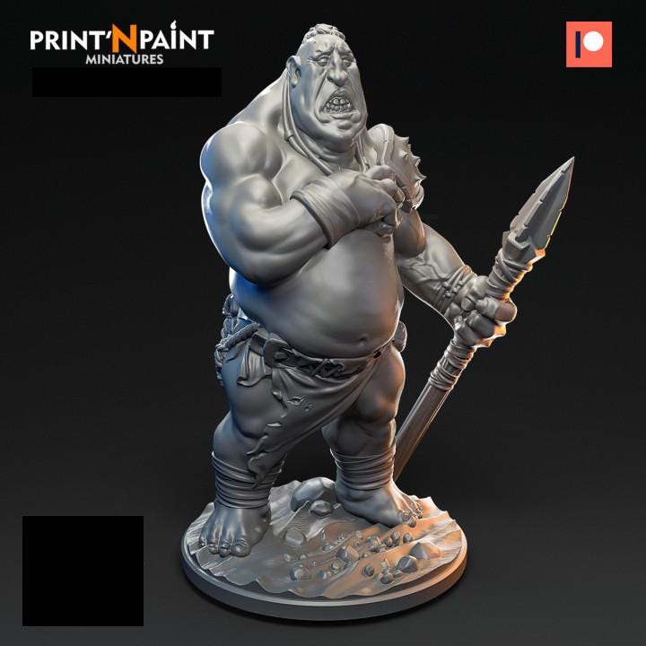 
Ogre Assault 3 Mini Bundle Miniature – Dungeons and Dragons DnD 5e Pathfinder RPG Tabletop Fantasy Figure –PnP