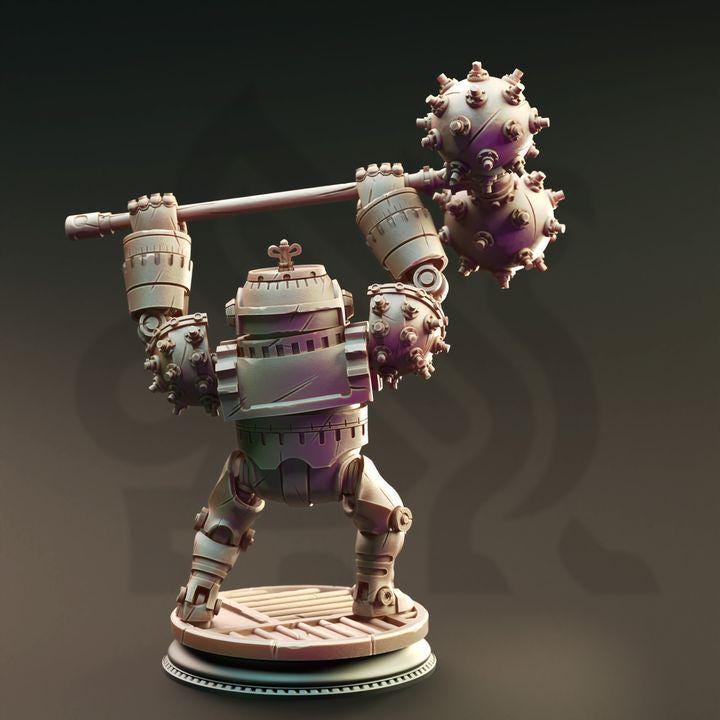 
3pc Clockwork Simulacrums Minor Ventators DnD Dungeons and Dragons 28mm/32mm TTRPG Fantasy Wargame Miniature Steampunk Automaton bundle