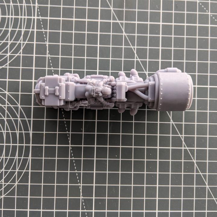 
Diesel Bike and Rider 28mm/32mm TTRPG Fantasy Sci-fi Wargame Scatter Scenery Futuristic Motorbike Vehicle