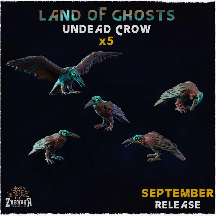 
5pc Undead Crows