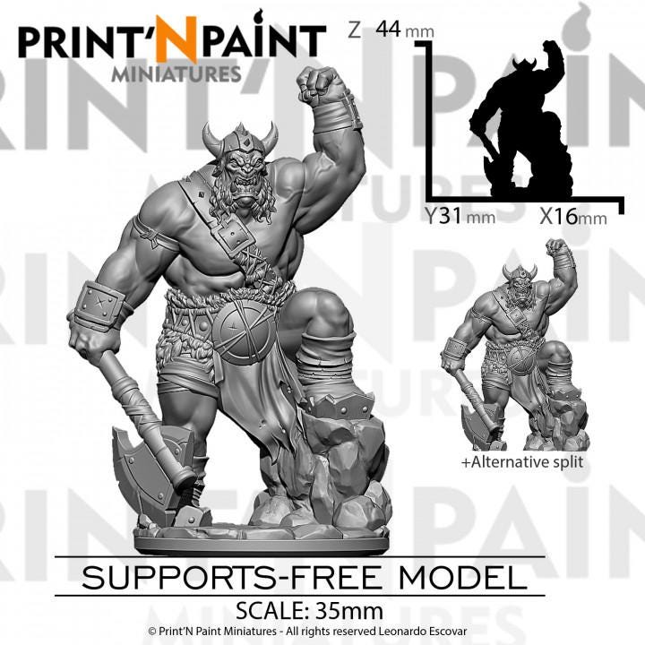 
Orc Warrior Miniature – Dungeons and Dragons RPG Tabletop Fantasy Creature Figure for DnD 5e Encounters –PnP