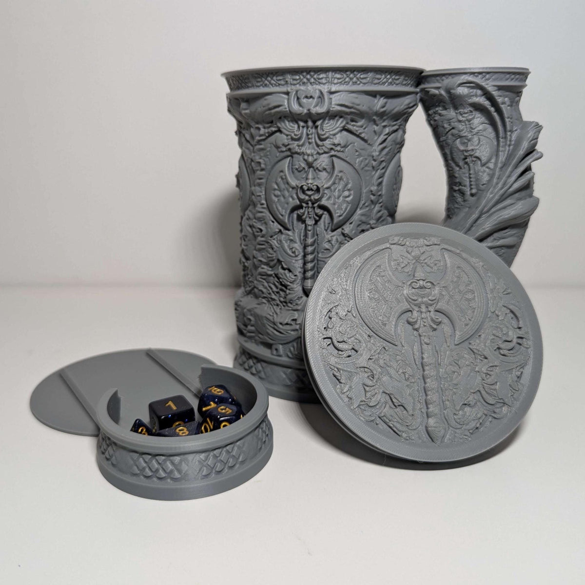 
Barbarian Tankard Dice Vault and Tower 3D