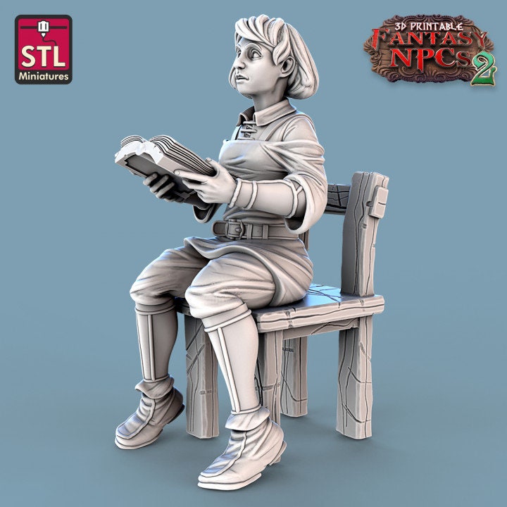 
Classroom Scatter DnD Dungeons and Dragons 28mm/32mm Diorama Figurines Children Miniature School Miniatures TTRPG Fantasy Scatter Terrain