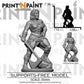 
Brute Amazon Miniature – Dungeons and Dragons RPG Tabletop Figure Pathfinder 5e –PnP