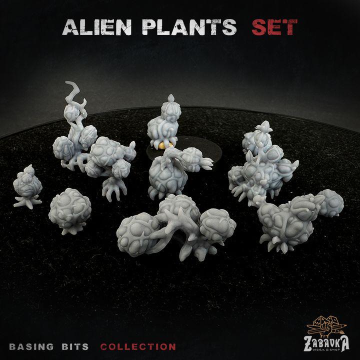 
Alien Plants V2 12pc - Basing Bits (Plants) 28mm/32mm Sci-fi Battlefield Scatter Extraterrestrial Fantasy Scenery Elements Tyranid Mini