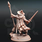 
A Powerful Wizard Armed with A Sword and Magical Staff for DnD Dungeons and Dragons 28mm/32/38mm