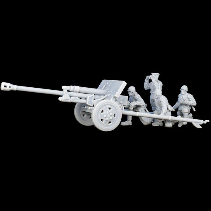 
5pc Cannon Crew Soldiers WWII for TTRPGs 15mm/25mm/28mm/32mm WW2 Soldiers Soviet Union Russia Army men Wargame Miniature Soldiers