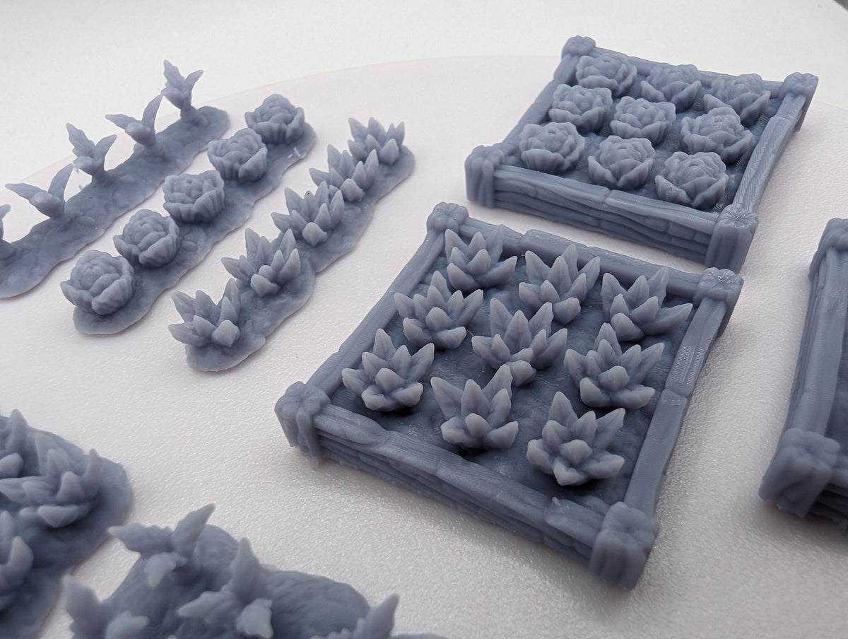 
Crop Miniatures DnD Dungeons and Dragons 28mm/32mm TTRPG Fantasy Wargame Scatter Farm miniatures Vegetable Patch Vegetable miniatures