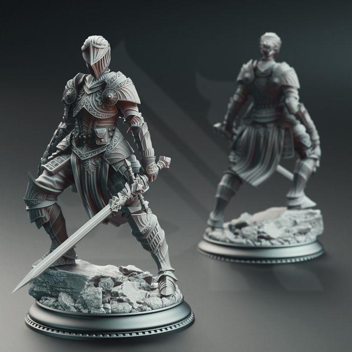 
Female Masked Commander Miniature Warrior Dungeons and Dragons 28mm/32mm/38mm Mini RPG Tabletop Miniature Pathfinder 5e DnD Vera - DmS