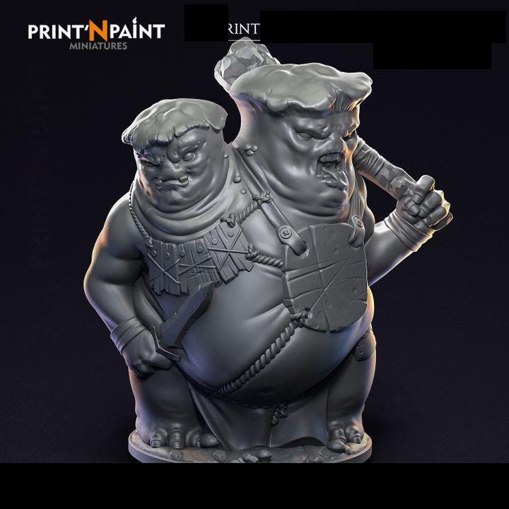 
Ettin Myconid – Fantasy Two-Headed