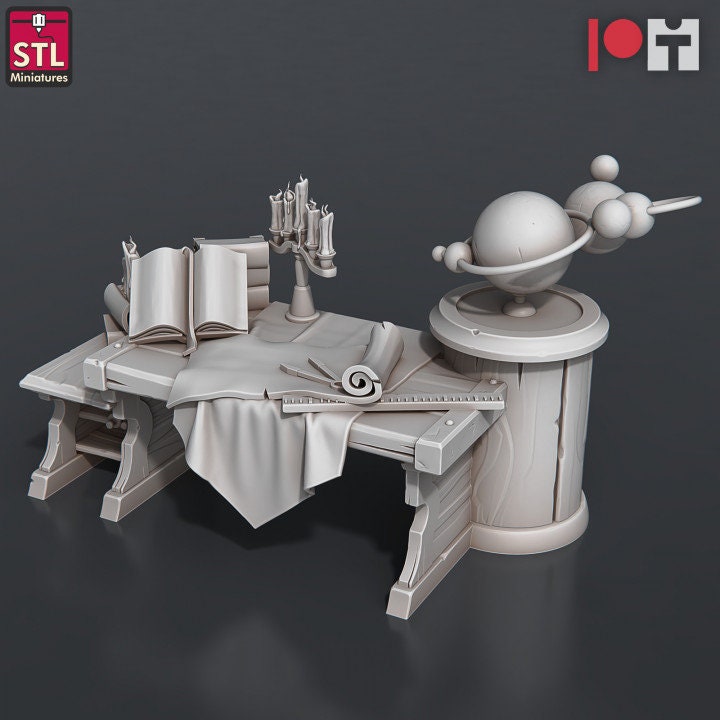 
Astronomers Set, DnD, Dungeons and Dragons, Tabletop RPG, Space, Fantasy, Scatter terrain - by STL Miniatures