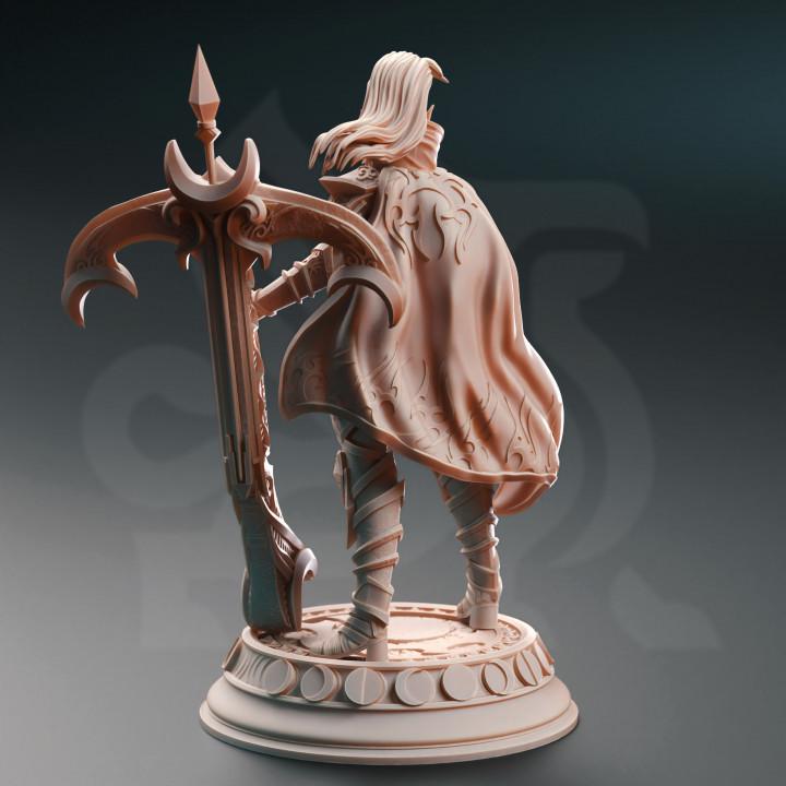 
Drow Moonlight Ranger Dungeons and Dragons 28mm/32mm/38mm Mini RPG Tabletop Miniature DnD Painting Pathfinder 5e DnD Exrin Nvata - DmS