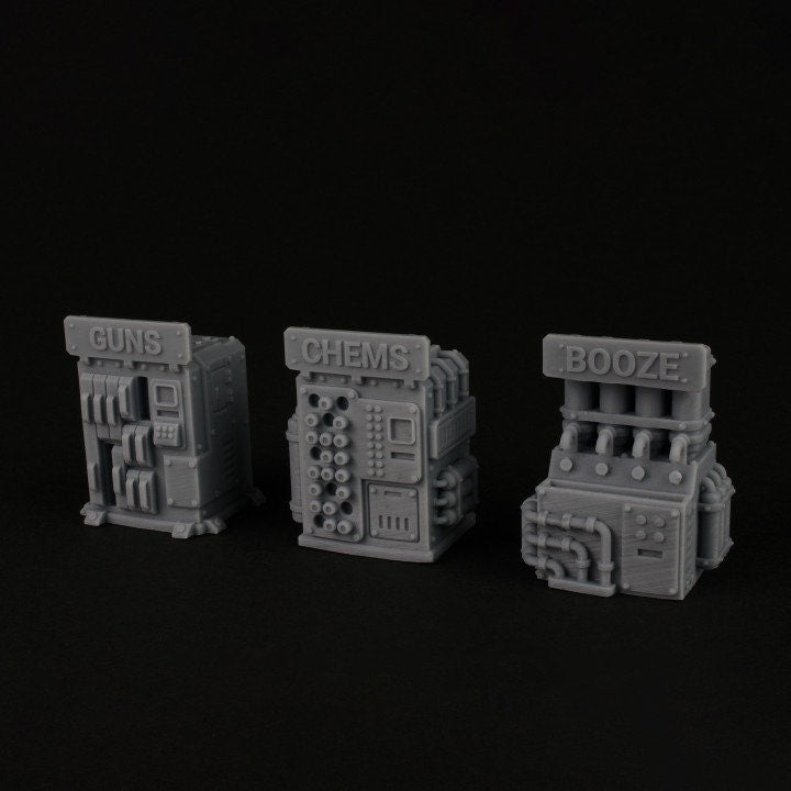 
Vending Machine DnD Dungeons and Dragons 28mm/32mm Wargame Scatter Terrain Chems Booze Guns Vending Machines 40K Terminal Infinity