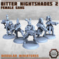 
Bitter Nightshades Gang Heavy Weapons 2 DnD Bitter Nightshades Gang Version 2  , 40K, Tabletop RPG Wargame Miniatures Cyberpunk